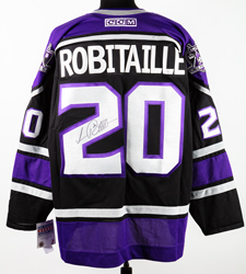 Luc Robitaille Autographed Jersey - L.A. & Inscribed CCM History #/20