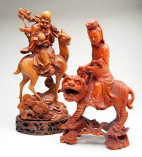 Kuan Yin Wood Carving